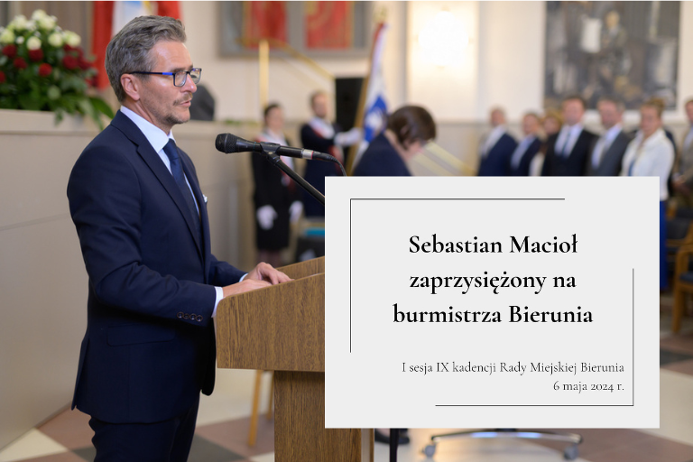 Sebastian Macioł zaprzysiężony na burmistrza Bierunia (slajd 1)